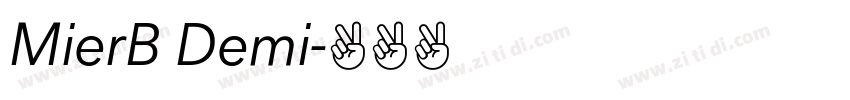 MierB Demi字体转换
